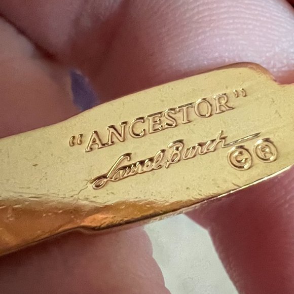 Vintage - Signed - Laurel Burch - Tribal Spirit Brooch Pin - Picture 5 of 7